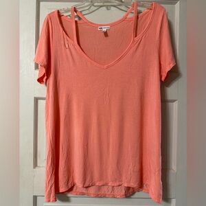 PINK cold shoulder top
